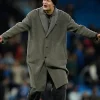 Erling Haaland Etihad Stadium Grey Trench Overcoat