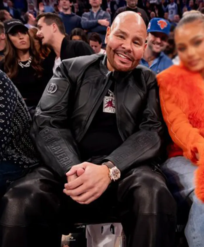 Fat Joe NY Knicks Game Ring Night Leather Jacket