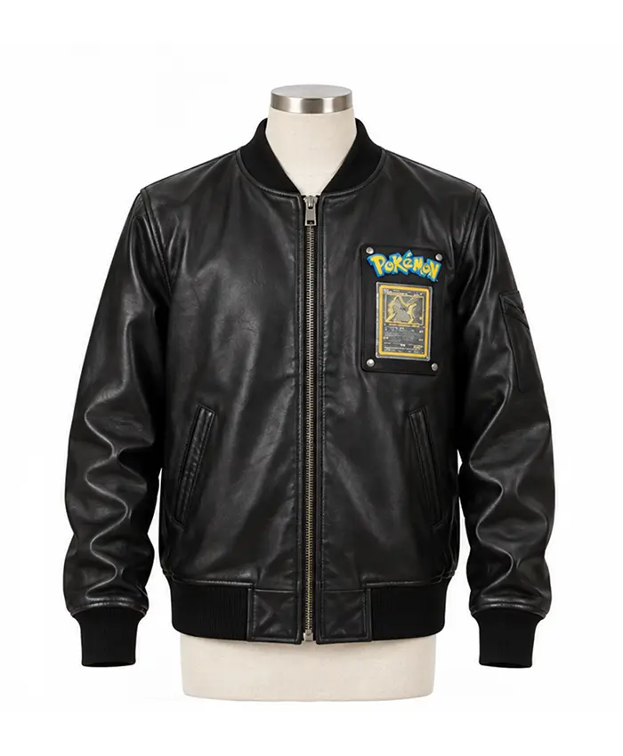 Fire Dragon Pokemon Leather Jacket