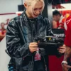 Formula 1 Singapore Grand Prix 2026 Felix Black Leather Biker Jacket