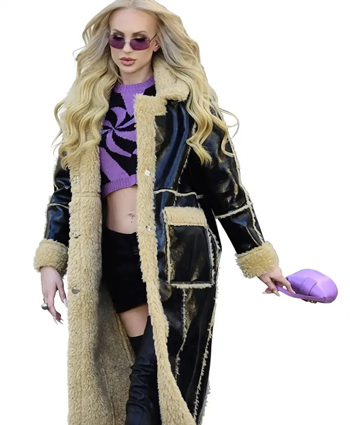 Get Christine Quinn TV Series Selling Sunset 2026 Shearling Coat