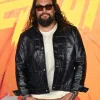 Get Now Street Fighter London Photocall 2026 Jason Momoa Black Leather Jacket