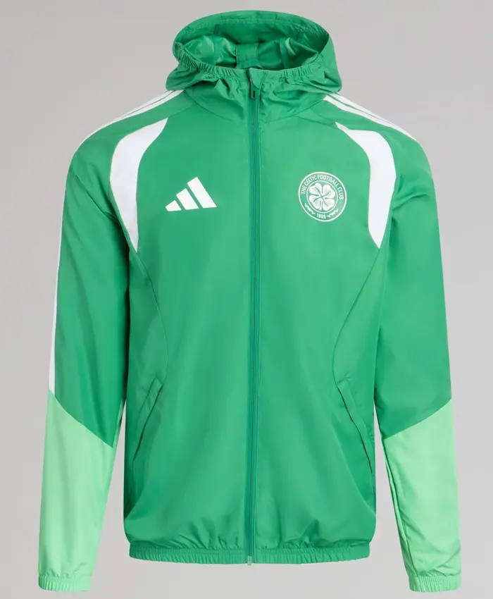 Get-Now-adidas-Celtic-F.C.-Mens-2026-27-Green-All-Weather-Jacket-With-Hood