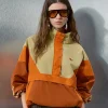 Get The Adidas Originals x Asos Overhead Colorblock Orange Track Jacket