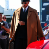 Grand Prix of Italy 2026 Lewis Hamilton Brown Wool Trench Coat
