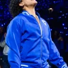 Half Time Show Kara Lawson Royal Blue Fleece Jacket On Sale