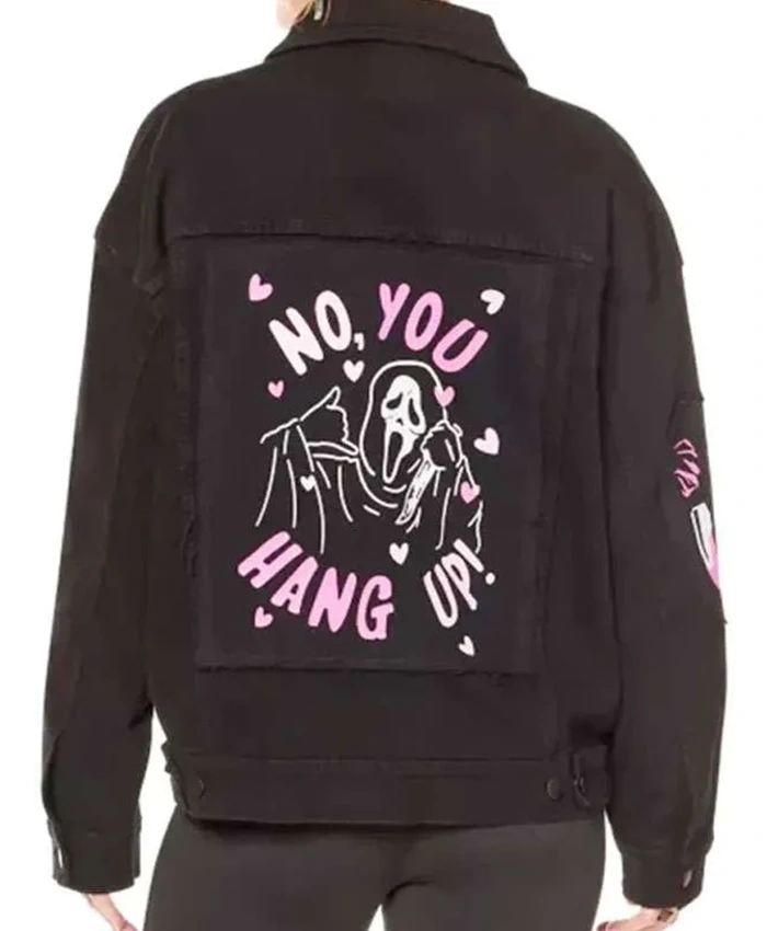 Halloween X Ghostface Black Denim Jacket