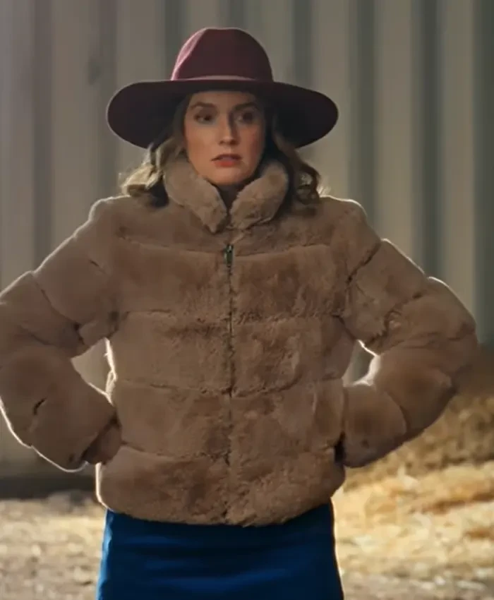 Guarding Stars Movie 2026 Hannah Brooks Brown Fur Jacket