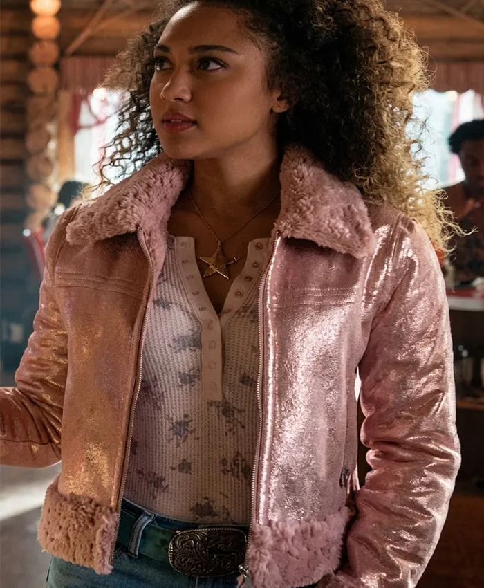 Heartland S20 Kamaia Fairburn Pink Fur Jacket