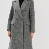 Hope Davis TV Series Line of Fire 2026 Jane Hollingsworth Charcoal Grey Tweed Coat