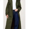Hope Davis TV Series Line of Fire 2026 Jane Hollingsworth Green Trench Coat