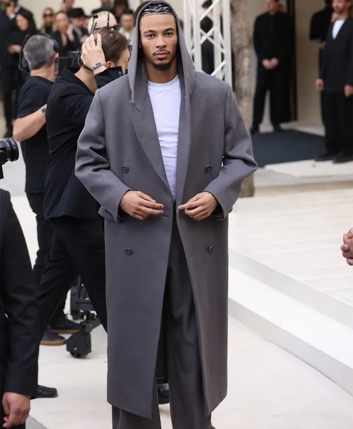Hugo Ekitike Balenciaga Paris SS27 Show Coat For Sale