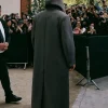 Hugo Ekitike Balenciaga Paris SS27 Show Long Coat Back