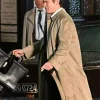 Jack O’Connell Movie Ink 2026 Larry Lamb Beige Cotton Coat