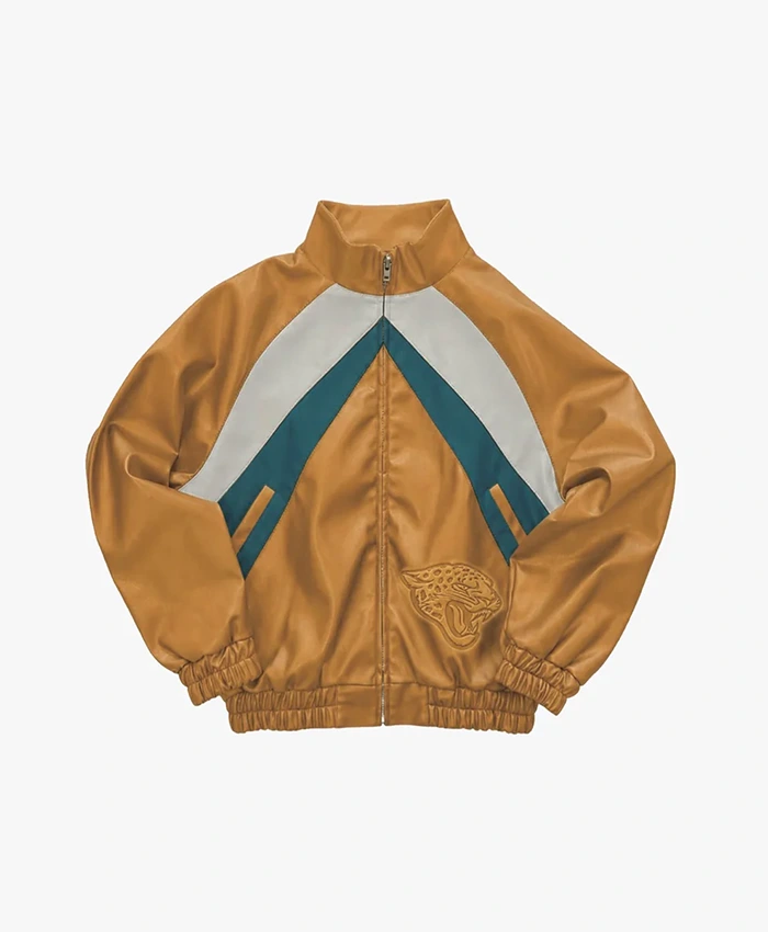 Jacksonville Jaguars Kru Leather Track Jacket