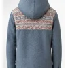 Jake Johnson Movie Wildwood 2026 Grey Hooded Wool Jacket Back