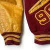 Jalen Brunson New York Knicks Saxons Red and Yellow Letterman Varsity Jacket Shop now