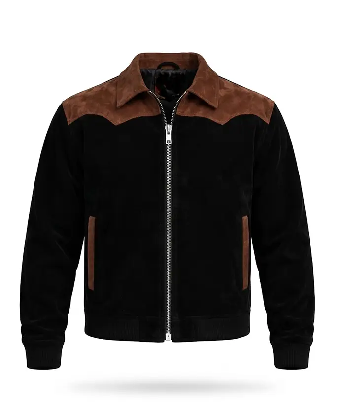 James Acaster TV Series The Celebrity Traitors S02 Suede Leather Jacket Front