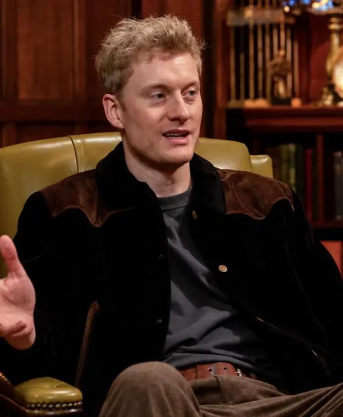 James Acaster TV Series The Celebrity Traitors S02 Suede Leather Jacket