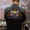 Jeff Hamilton Hajime Sorayama Black Leather Jacket