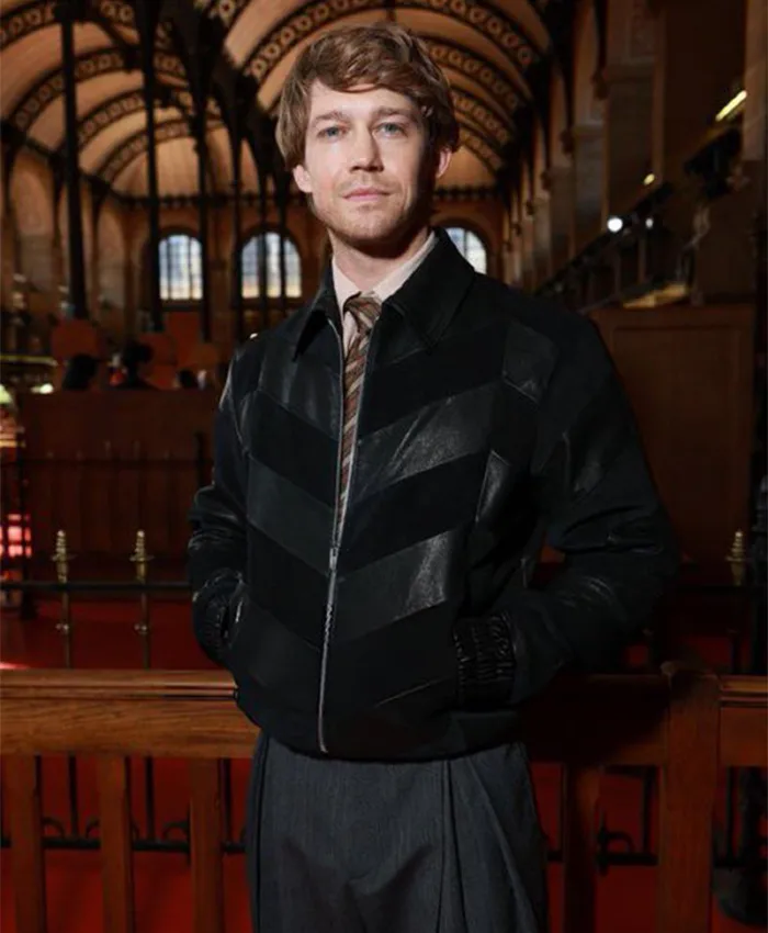 Joe Alwyn Paris Fashion Week Black Jacket