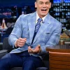 John Cena The Tonight Show Starring Jimmy Fallon Blue Plaid Blazer