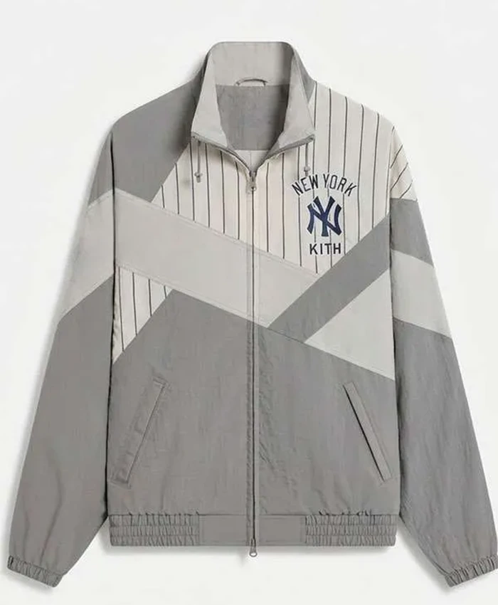 Josh Hart Kith New York Yankees Nylon Shiloh Pinstripe Track Jacket