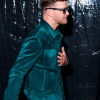 Justin Timberlake Matchbox The Movie Premiere 2026 Teal Green Suede Leather Jacket