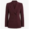 Karina TV Series Crew Girl 2026 Brown Double Breasted Button Blazer