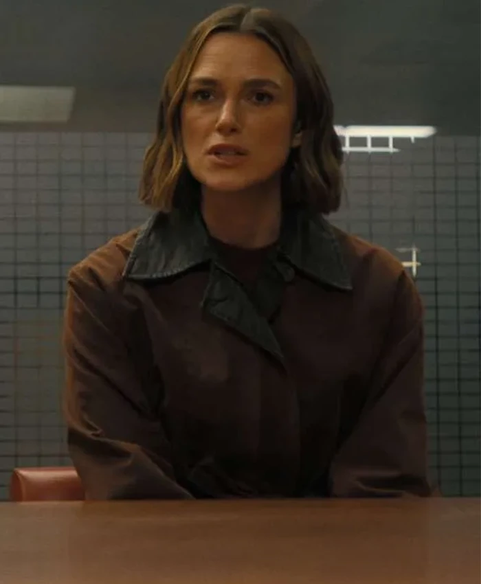 Keira Knightley TV Series Black Doves 2026 Helen Webb Brown Cotton Jacket