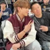 Keung To NBA China Games 2026 Maroon and White Varsity Jacket