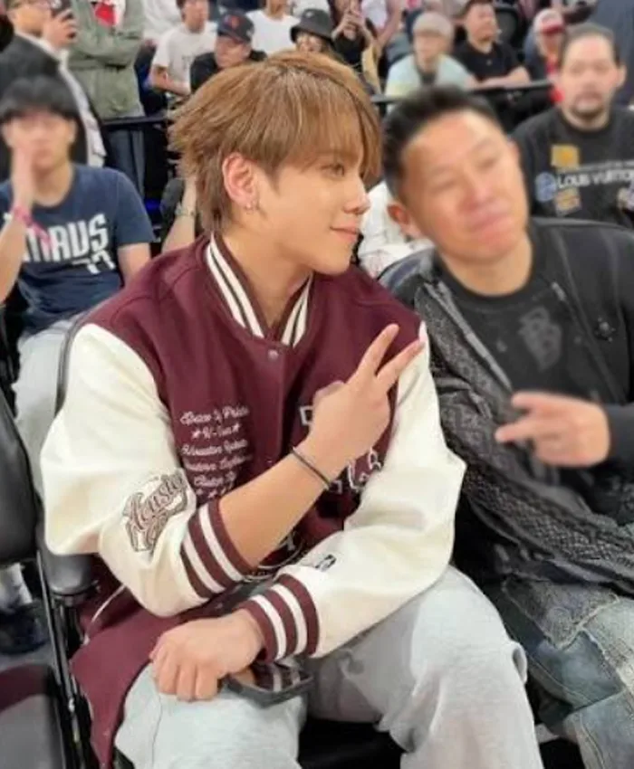 Keung To NBA China Games 2026 Maroon and White Varsity Jacket
