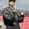 Kim Nam-joon Santiago Chile Day 1 Black Bomber Jacket On Sale Front View