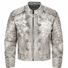 Kim Seok-jin BTS Arirang World Tour Lima 2026 Grey Military Biker Jacket