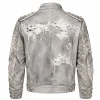 Kim Seok-jin BTS Arirang World Tour Lima 2026 Grey Military Biker Jacket Back