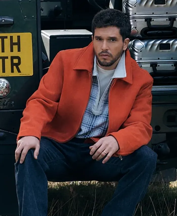 Kit Harington Winter 2026 Orange zip Jacket By Kith