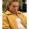 Kristen Bell TV Series Nobody Wants This S03 Joanne Williams Yellow Zip Knitted Jacket