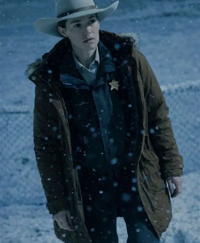 Lanterns S01 Sheriff Kerry Kane Green Fur Coat