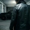 Leon Kennedy Resident Evil 9 Black Leather Jacket On Sale Back View