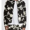 Lewis Stewart TV Series Reasonable Doubt S04 McKinley Freeman Floral Ribbon Embroidered Black Jacket