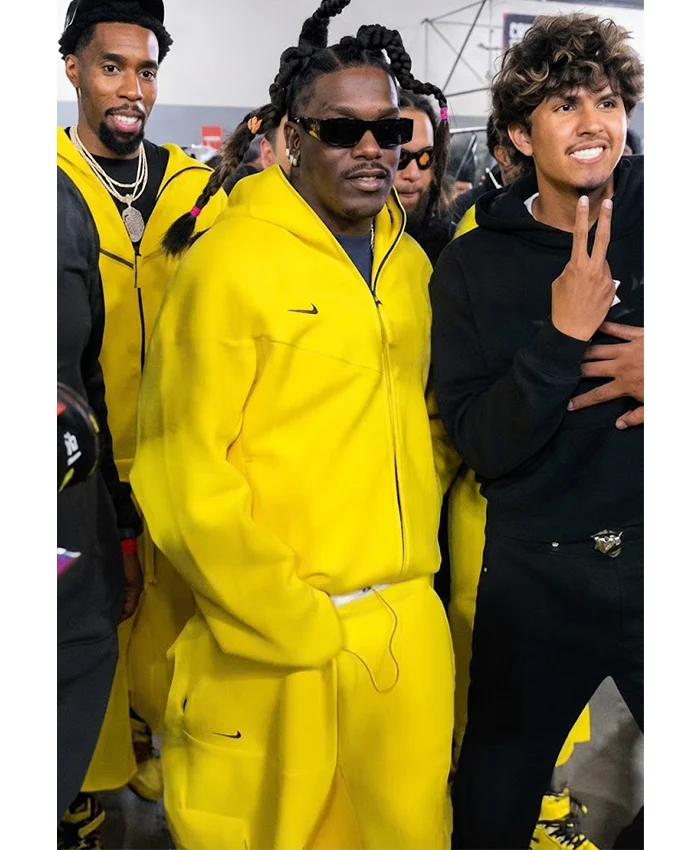 Lil Yachty X Complex Con Concrete Boys X Nike Air Force 1 Mids Yellow Hooded Tracksuit