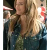 Lili Reinhart Movie The Love Hypothesis 2026 Olive Smit Blue Denim Jacket Front