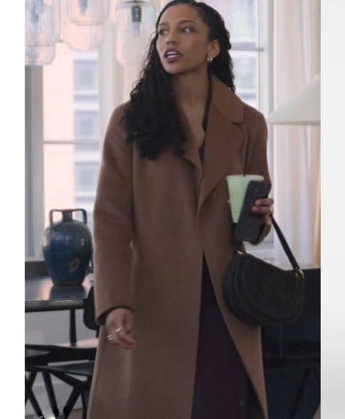 Line of Fire S01 Sydney Kayana Brown Coat