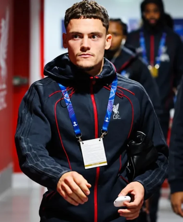 Florian Wirtz 2026 Liverpool jacket featuring a lightweight parachute fabric design