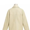 London Frieze Art Fair 2026 Monica Barbaro White Suede Jacket Back