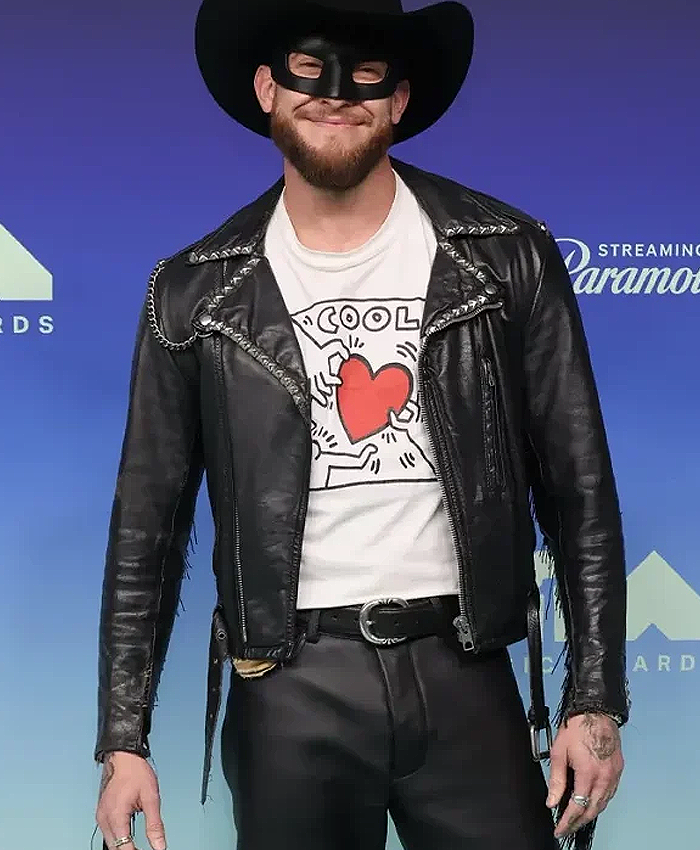 MTV Awards Orville Peck Studded Leather Jacket