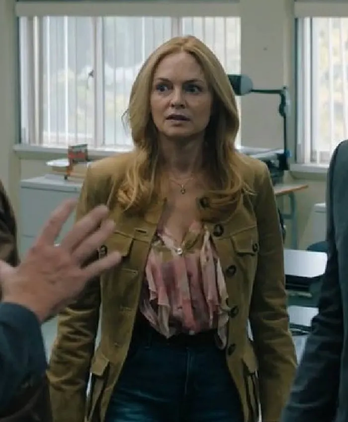 Madison Hargensen TV Series Carrie 2026 Heather Graham Brown Suede Jacket