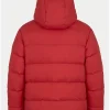 Manchester United Football Club EQT Down Adidas Red Puffer Hooded Coat Back