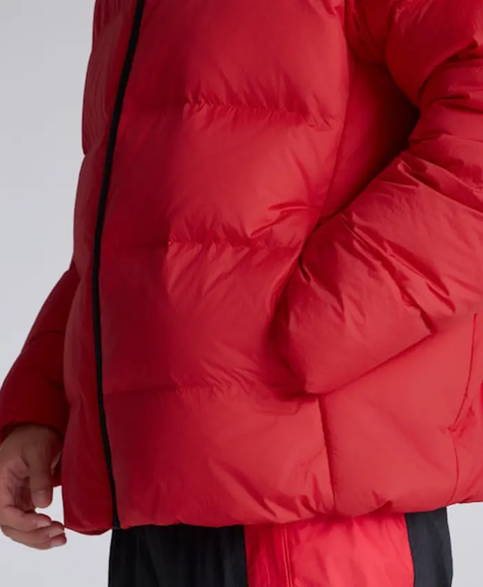 Manchester United Football Club EQT Down Adidas Red Puffer Hooded Coat