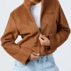Marfil Cortés Movie Drawn Together 2026 Marfil Cortés Brown Suede Leather Jacket